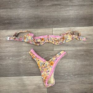 Blackbough Floral Bikini Set - Pink and Yellow NEVER WORN